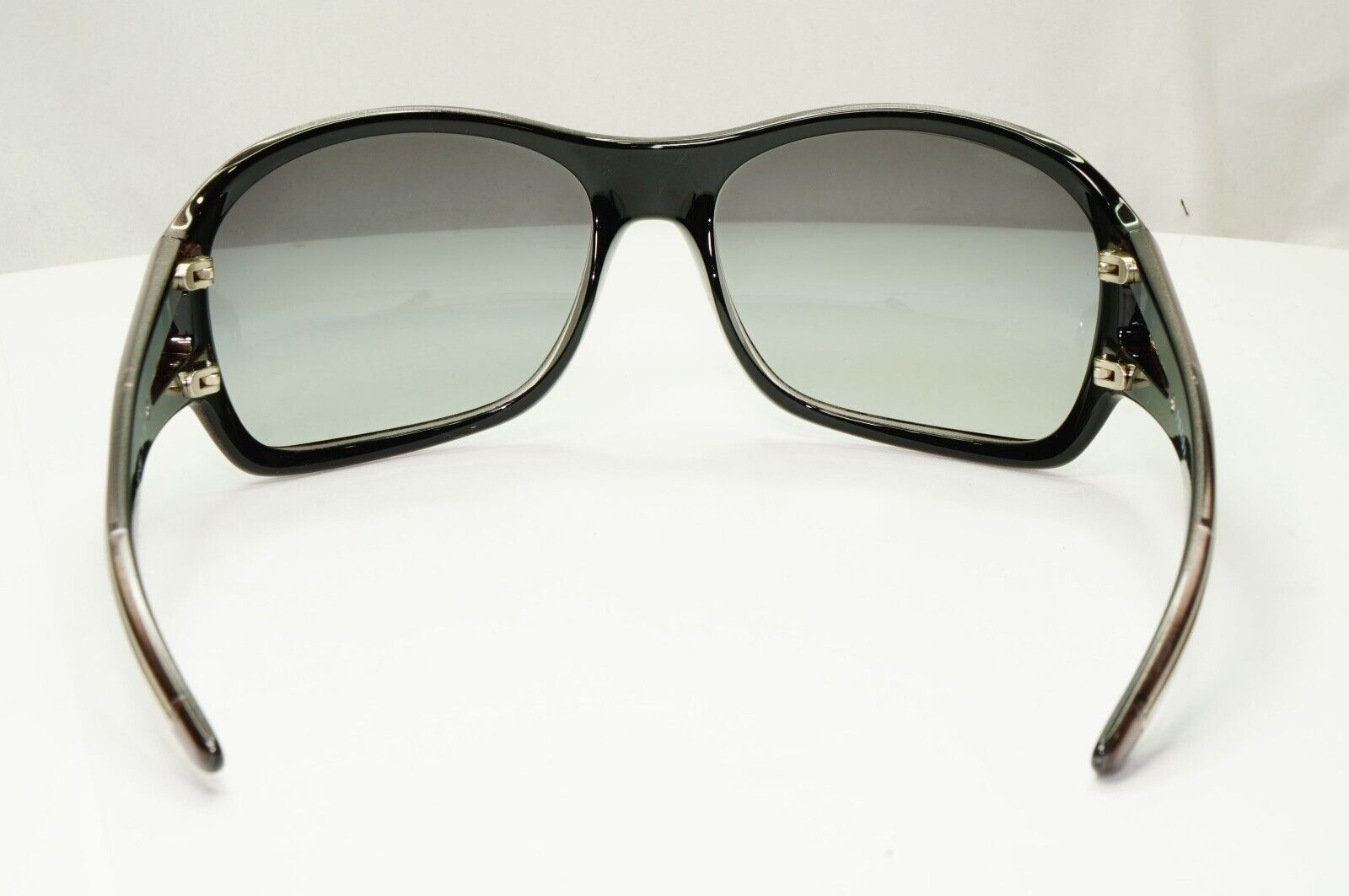 Prada 2010 Metallic Sunglasses Brown Silver Grey Gradient PR15LS SPR 15L 7ZT-3M1