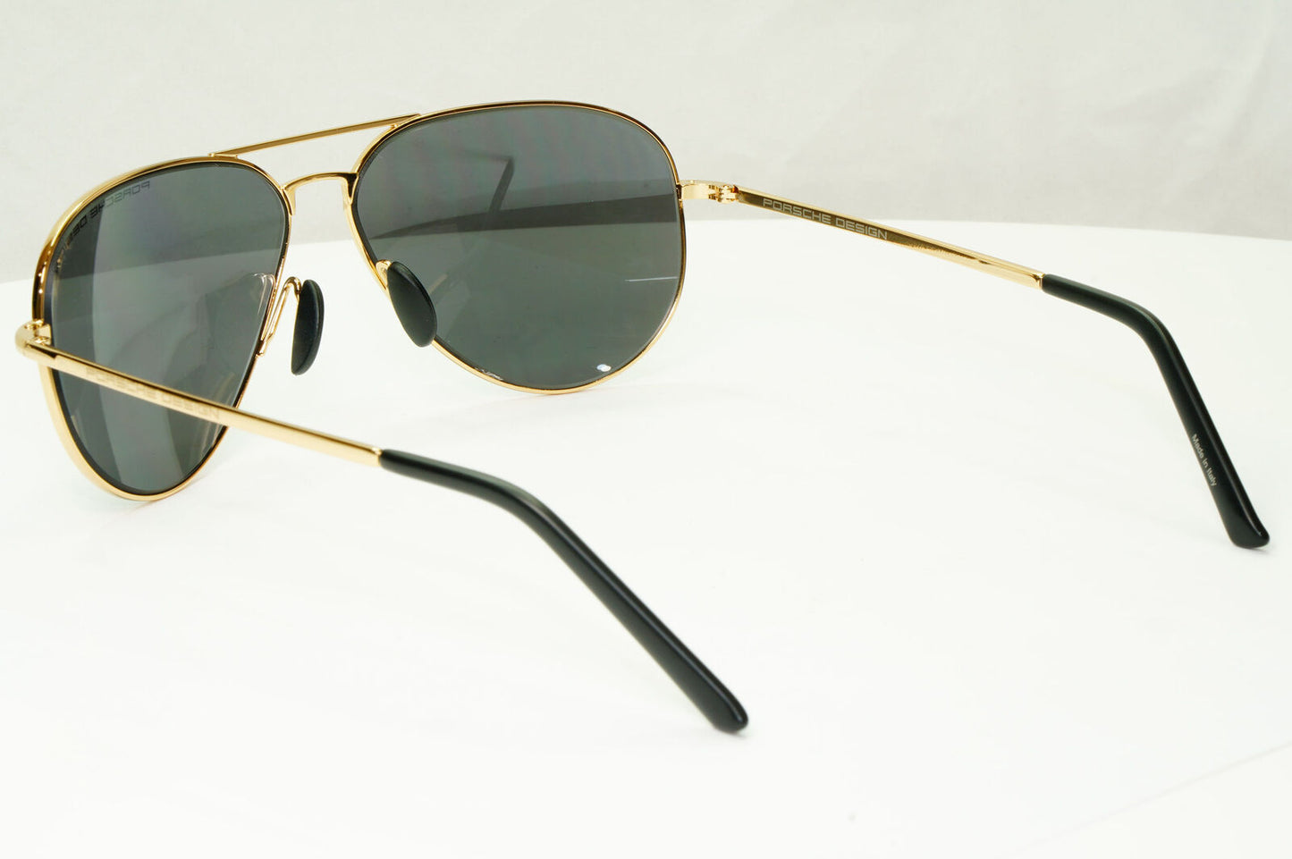 Porsche Design Sunglasses Silver Mirror Shiny Gold Pilot P8508 L 60mm