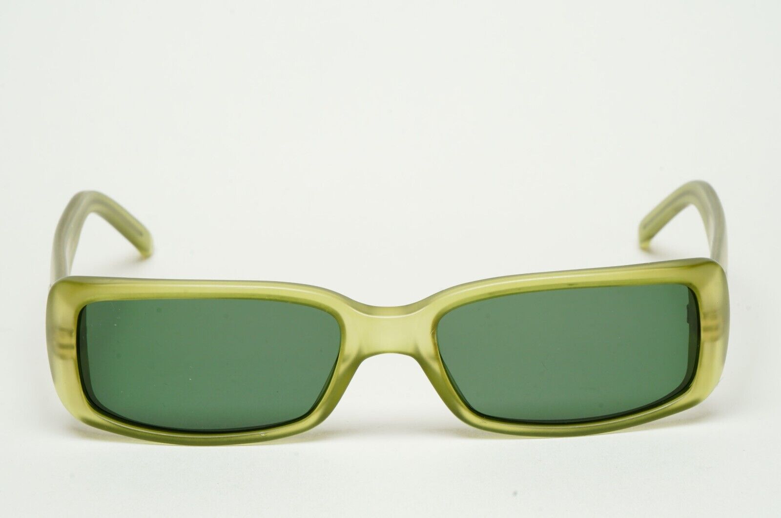 Gucci Sunglasses 1998 Vintage Green Transparent Rectangle GG 2450/S E8P 070125