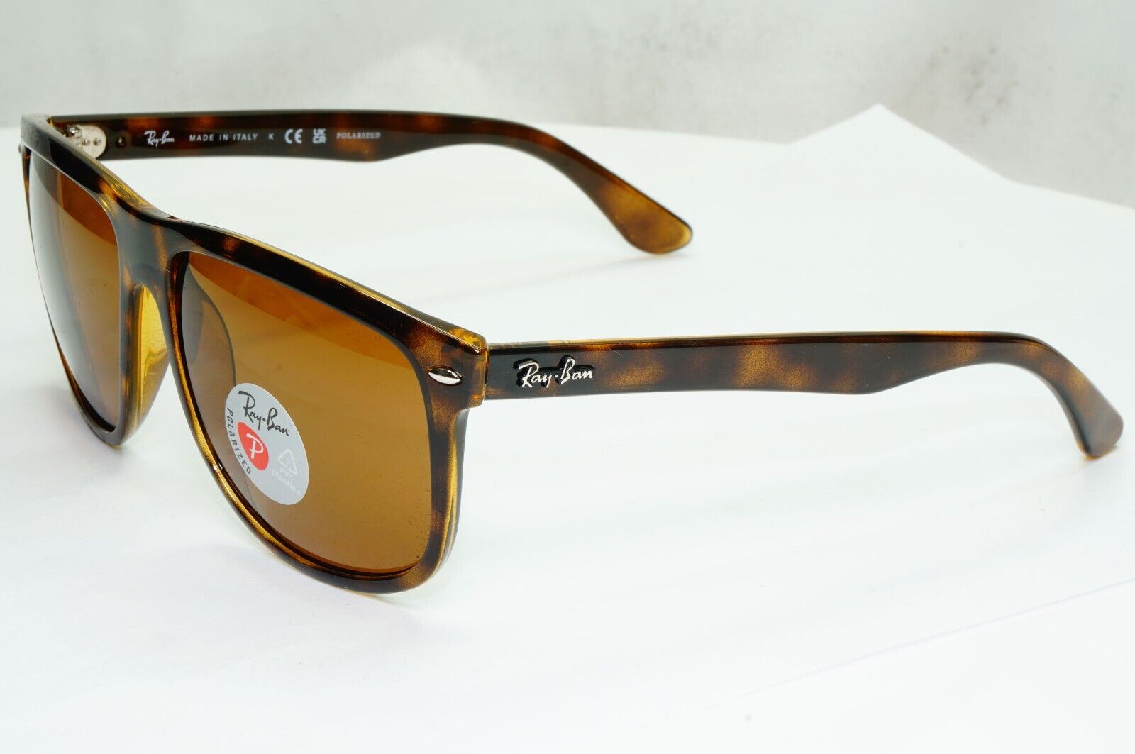 Ray-Ban Sunglasses Polarised Brown Tortoiseshell Boyfriend RB 4147 710/57 60mm