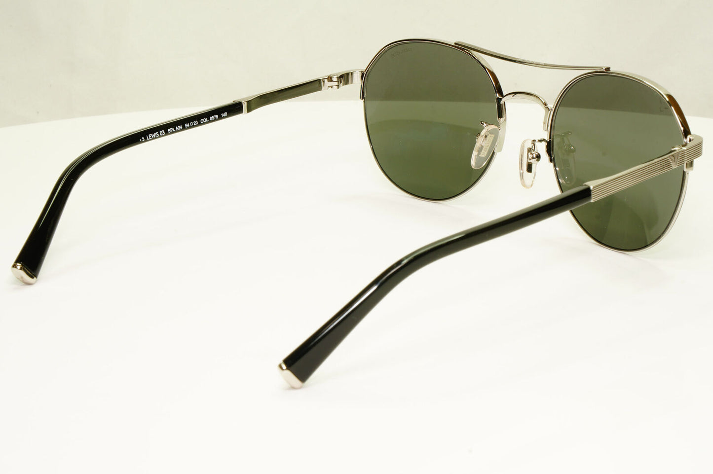 Police Lewis Hamilton F1 Sunglasses Silver Black Green Round 03 SPL A24 COL 0579