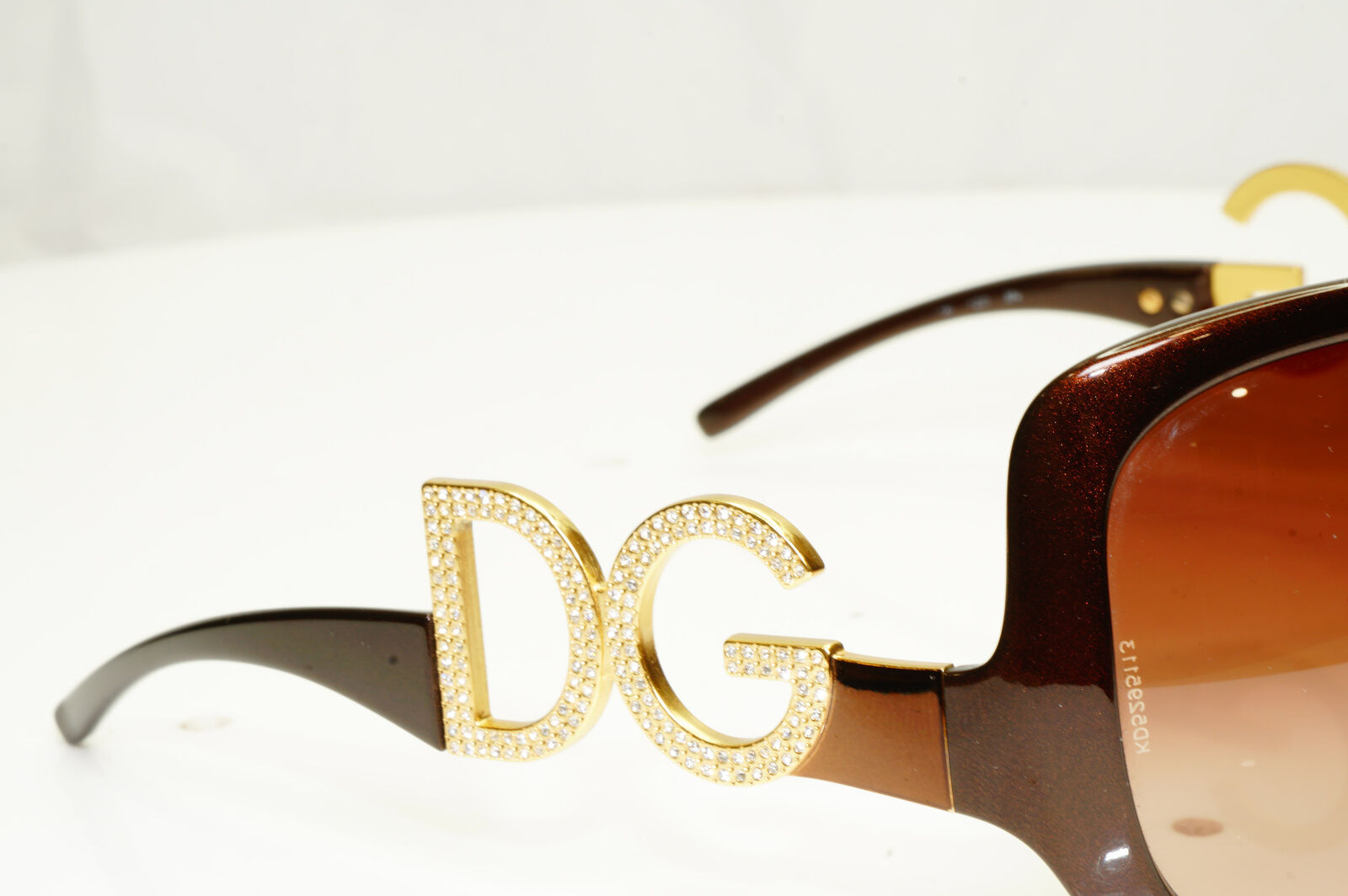 Authentic Dolce & Gabbana Womens Vintage Sunglasses Crystal DG 6011 502/73 34725