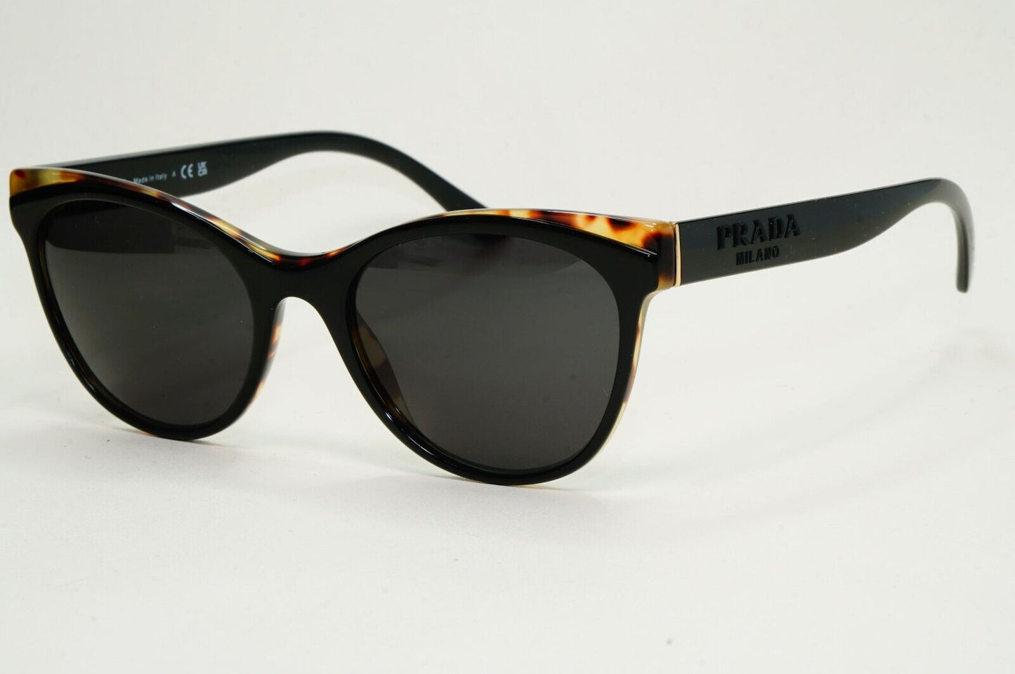Prada Sunglasses Black Brown Tortoise Womens PR05WV VPR 05W 389-1O1 53mm