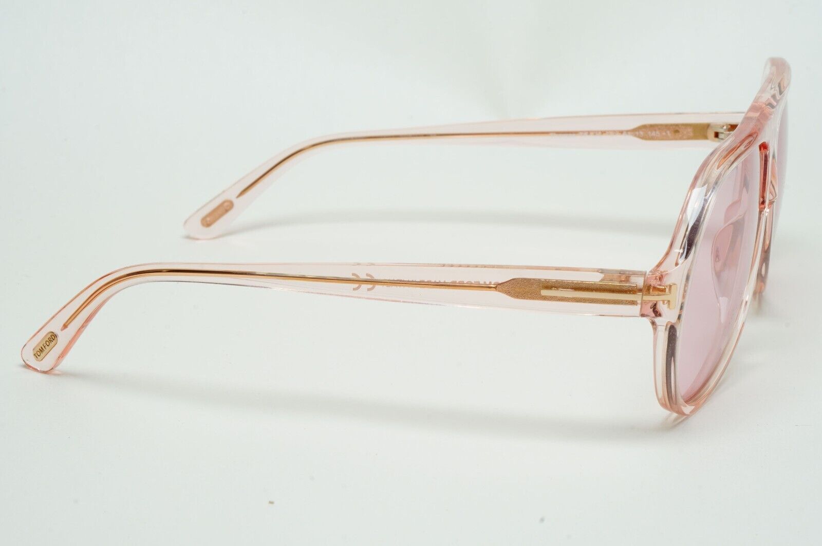Tom Ford Sunglasses Thomas Transparent Pale Pink Square FT0732 TF 732 72Y