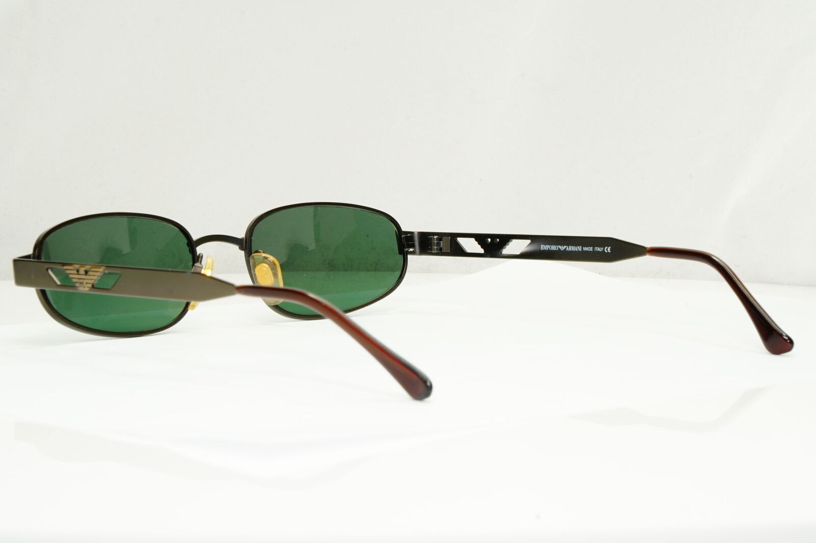Emporio Armani Sunglasses 1997 Vintage Rectangle Bronze Green 034-S 924/29