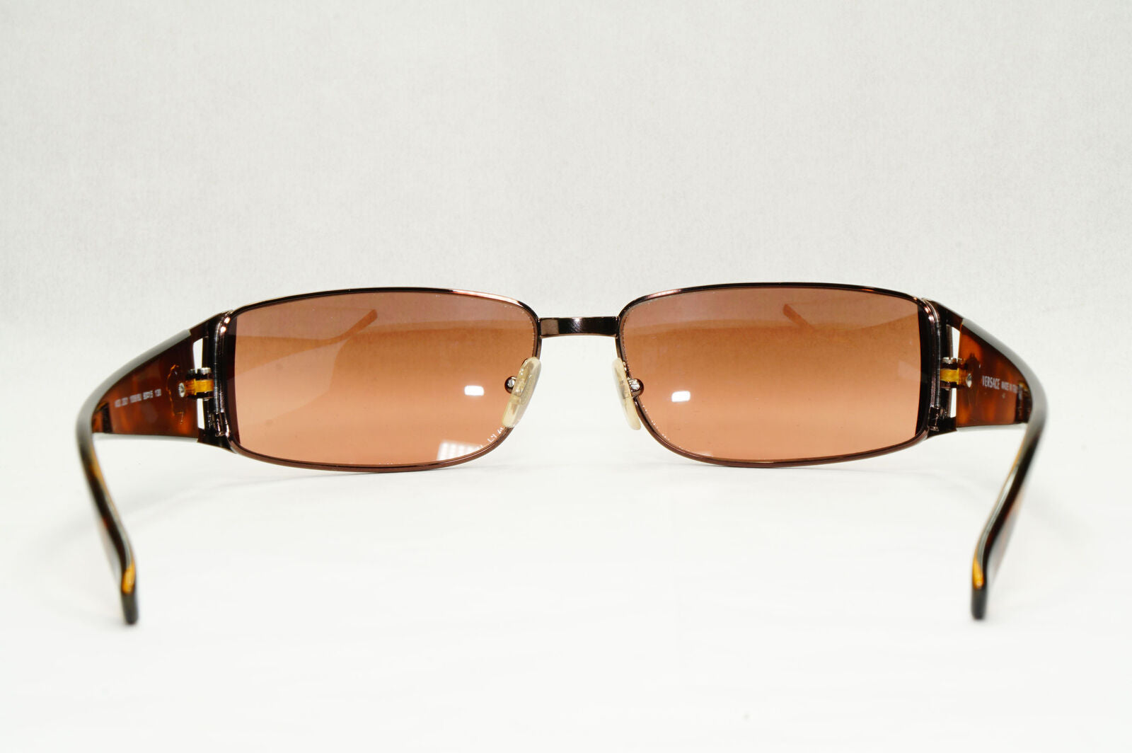 Versace Sunglasses 2003 Vintage Rectangle Brown Mirror MOD 2021 1006/6U 151223