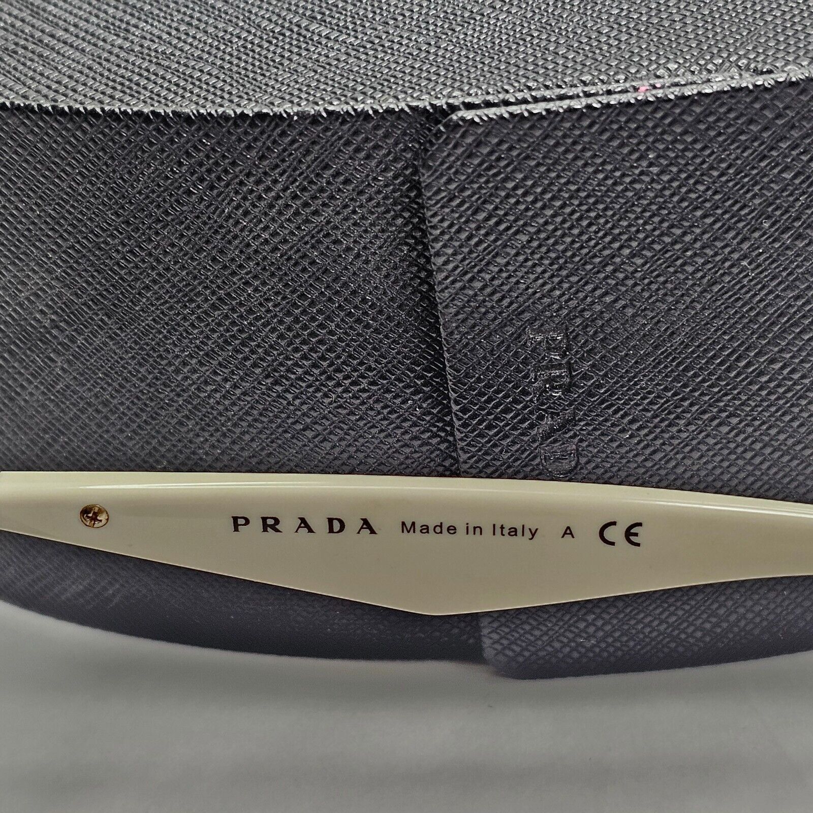 Prada Sunglasses Triangle Black Gold White Pilot PR53QS SPR 53Q ZVN-0A6 180324