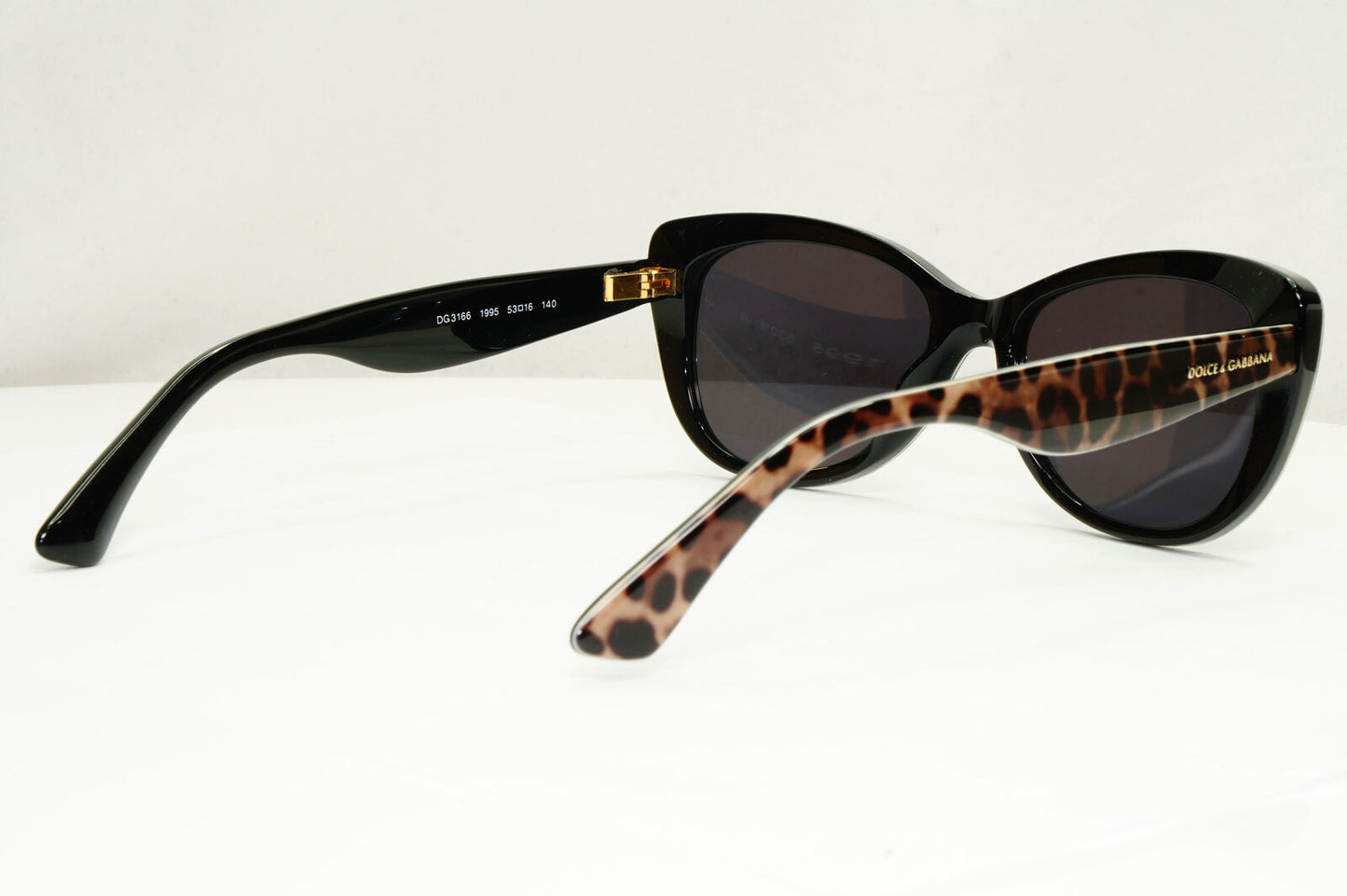Dolce & Gabbana Sunglasses Leopard Black Brown Animal Print DG 3166 1995 250123