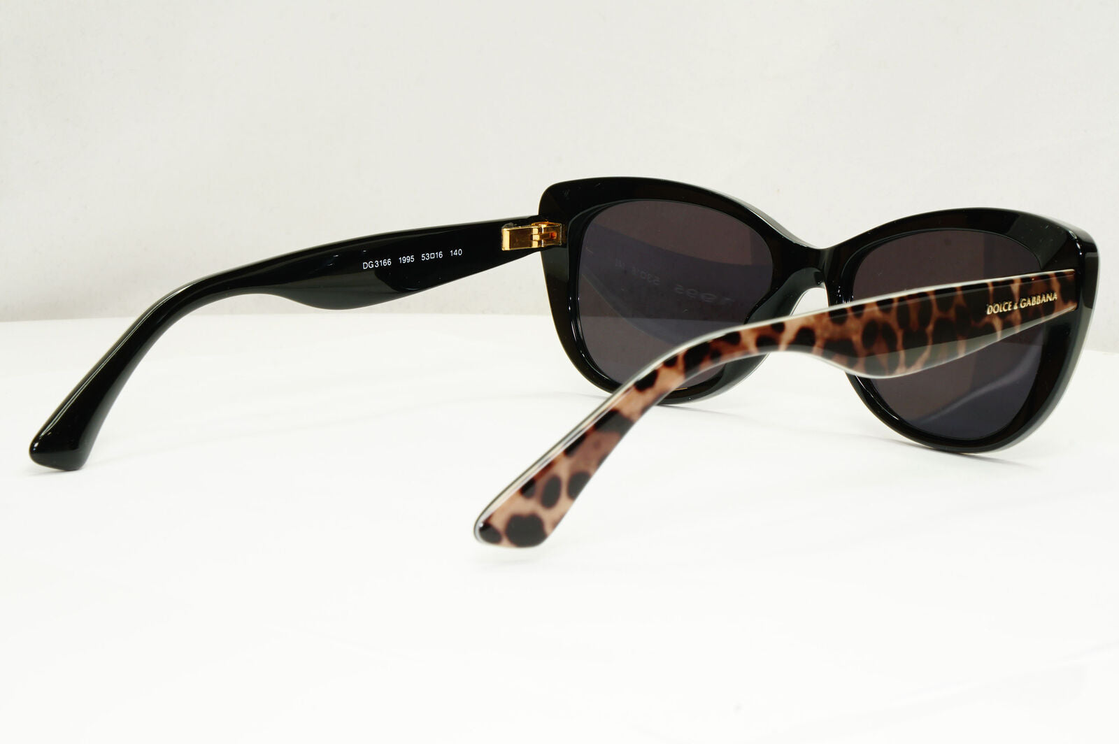 Dolce & Gabbana Sunglasses Leopard Black Brown Animal Print DG 3166 1995 250123