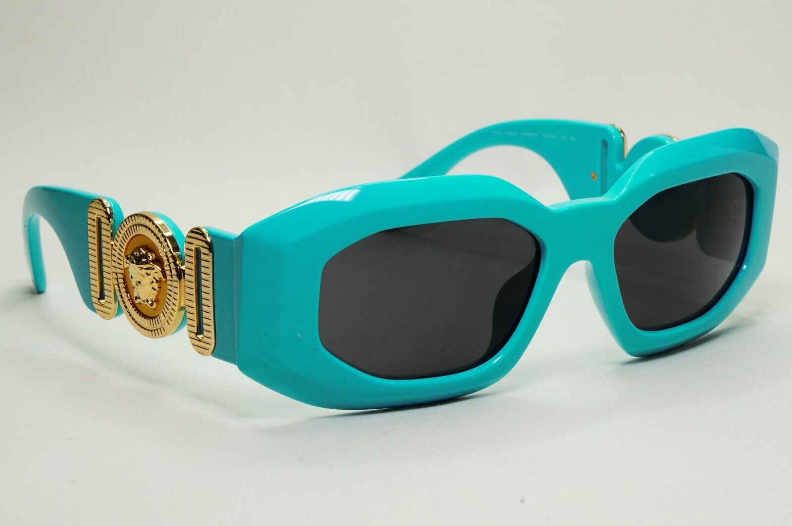 Versace Sunglasses Azure Gold Medusa Biggie Square MOD VE 4425U 5439/87 53mm
