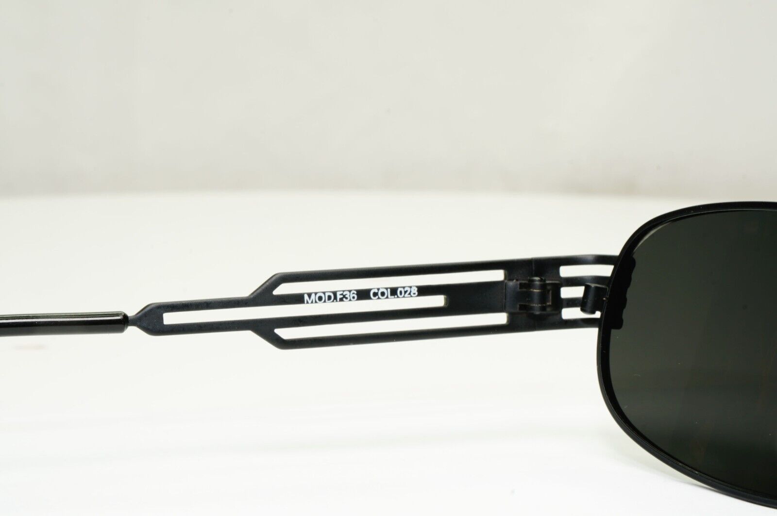 Versus 1996 by Gianni Versace Vintage Matte Black Sunglasses MOD F36 COL 028