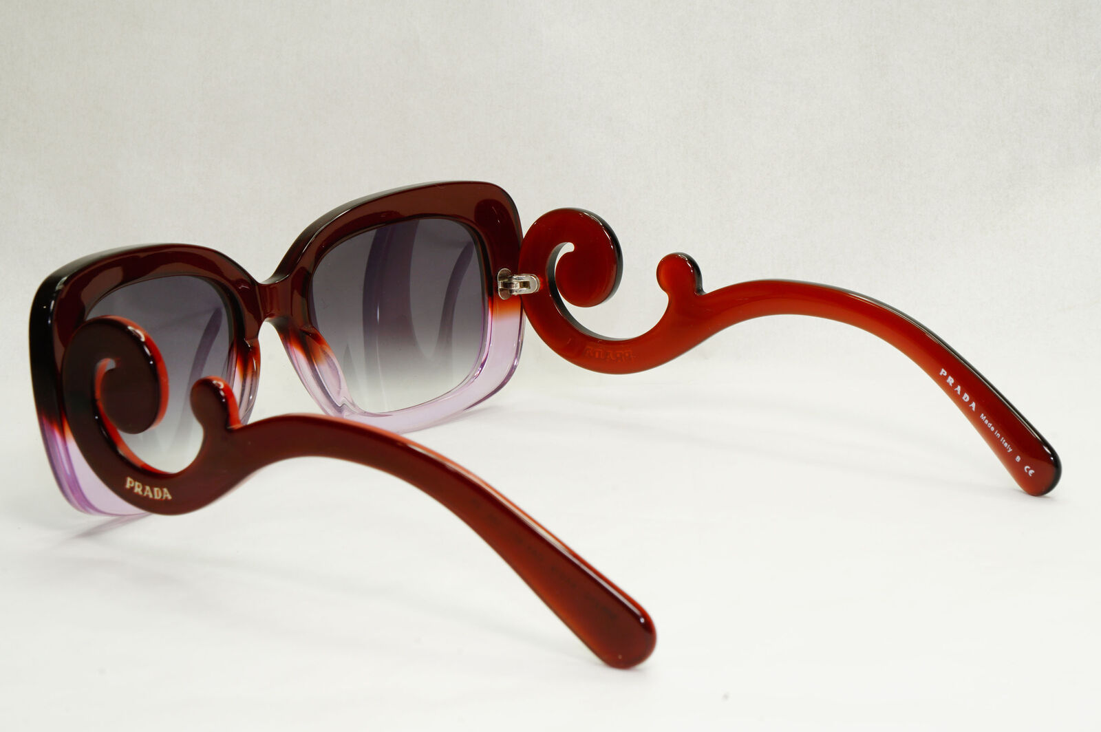 Prada Sunglasses Swirl Baroque Square Brown Grey PR27OS SPR 27O OAY-6P1 130124