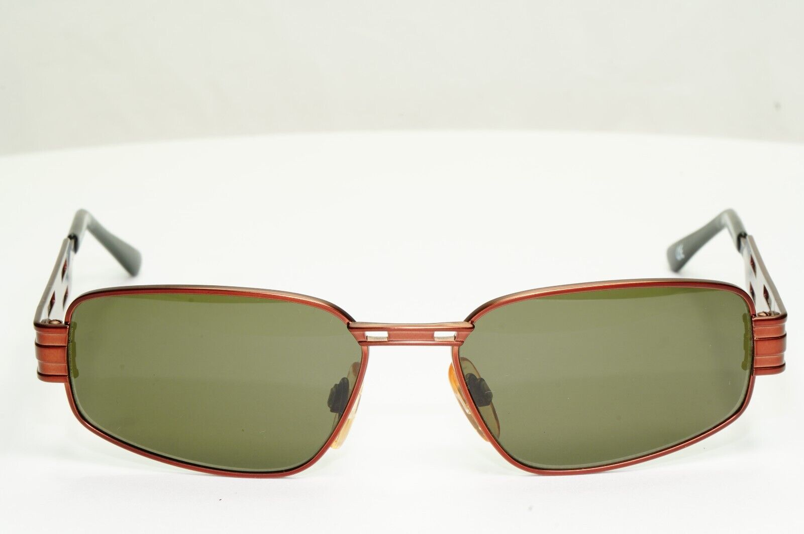 Versus Gianni Versace 1997 Sunglasses Vintage Brown Copper Green MOD R07 COL 87M