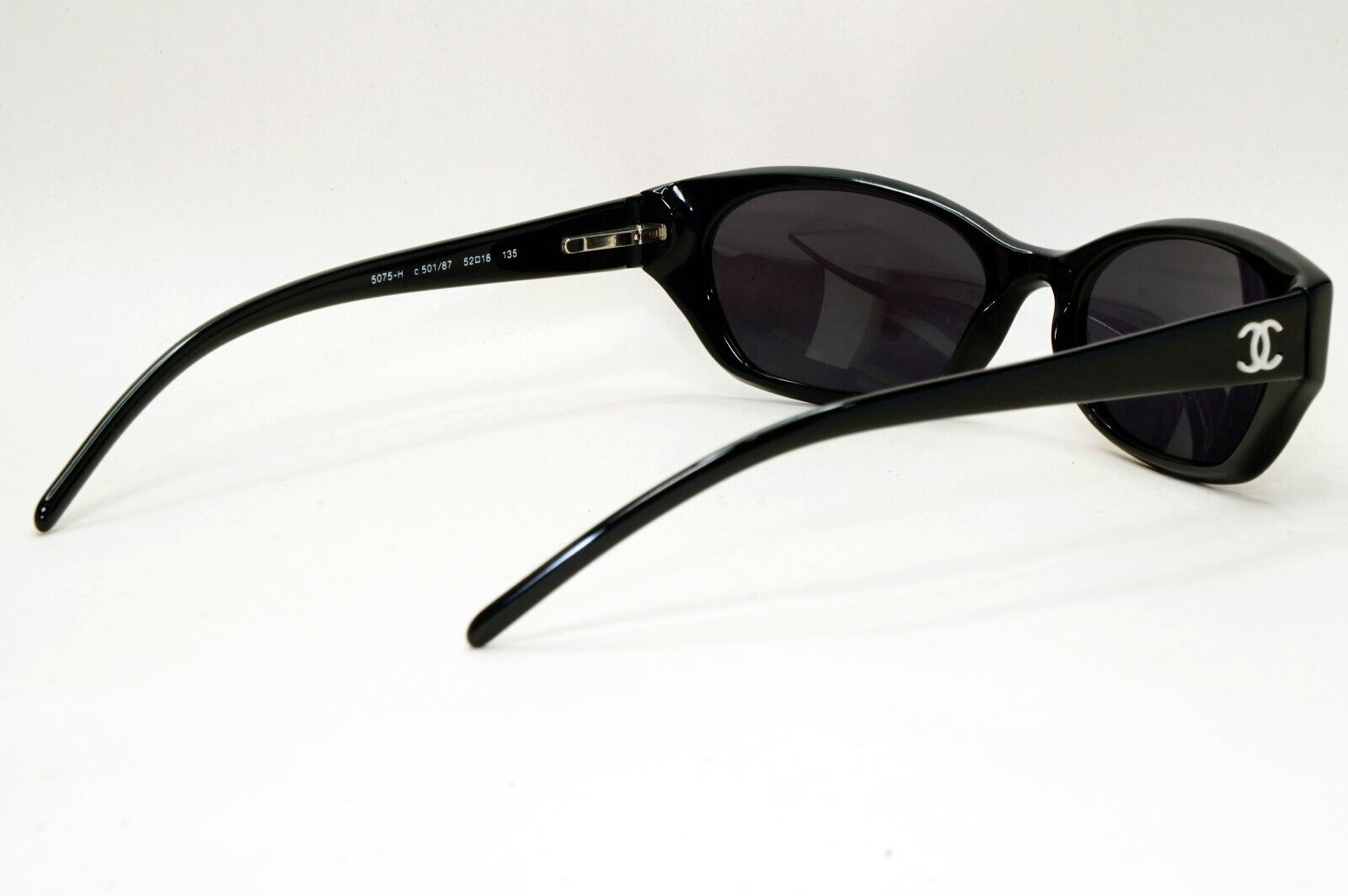 Chanel Sunglasses 2008 Vintage Black Mother of Pearl Small 5075-H c501/87 051124