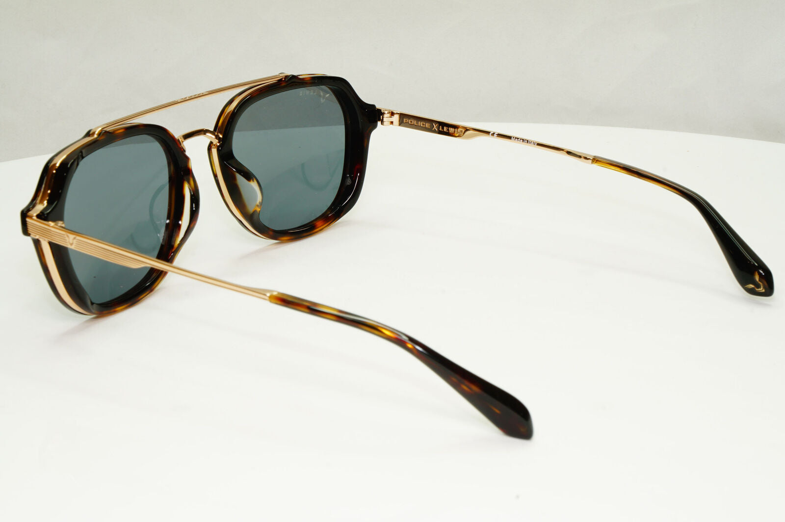 Police Lewis Hamilton F1 Sunglasses Brown Gold Green SPL A26 COL 300Y 54mm