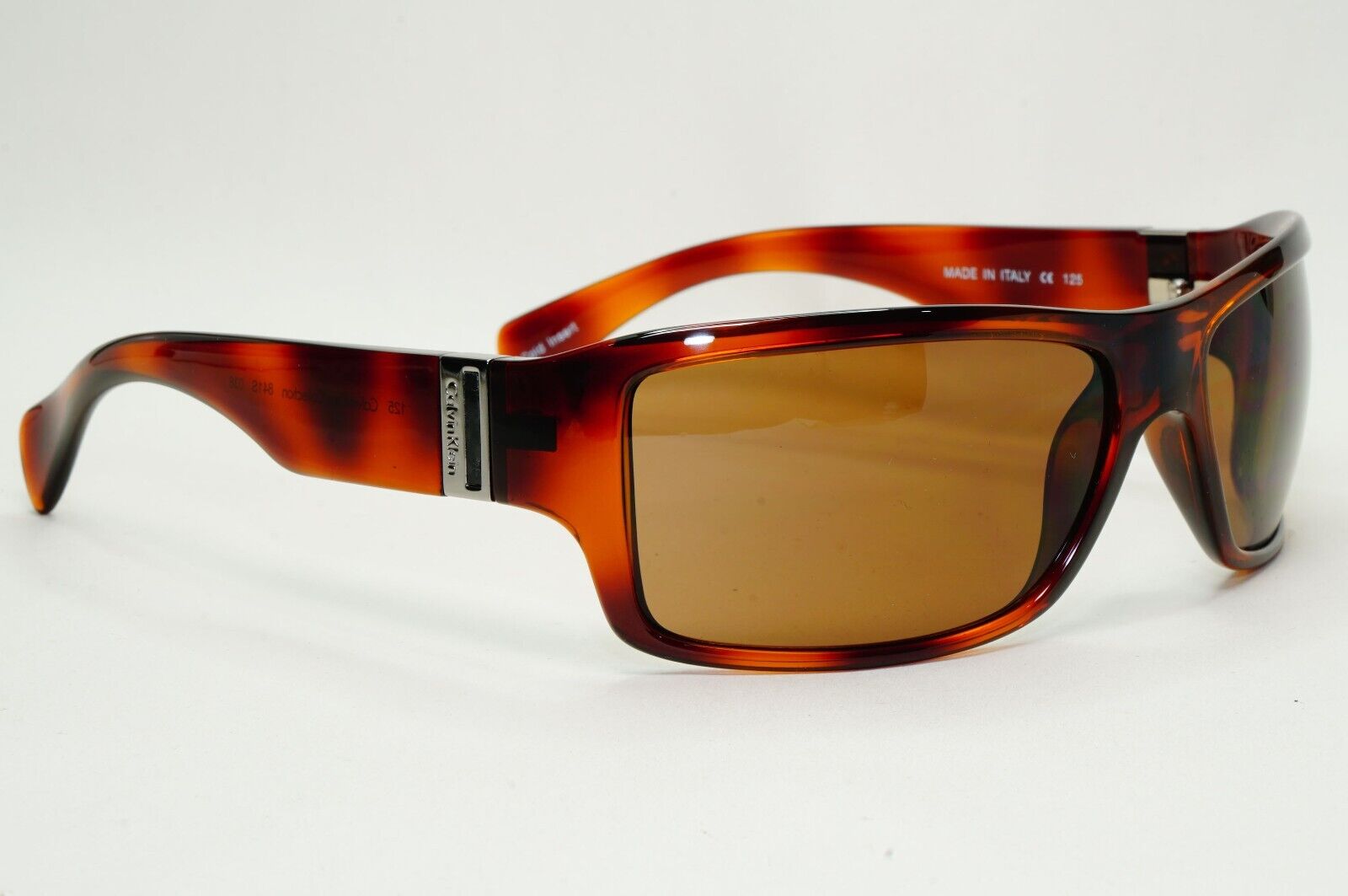 Calvin Klein Sunglasses 2005 Vintage Brown Tortoise Wrap 841S 036 121124