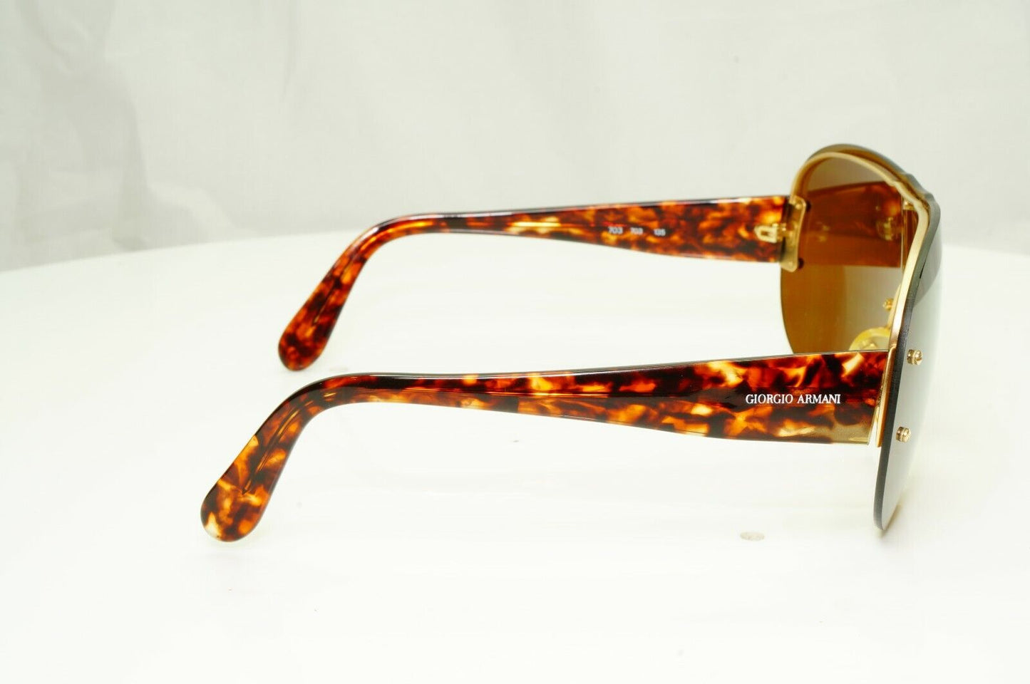 Authentic Giorgio Armani 1997 Vintage Sunglasses Shield Brown Men Women 703 703