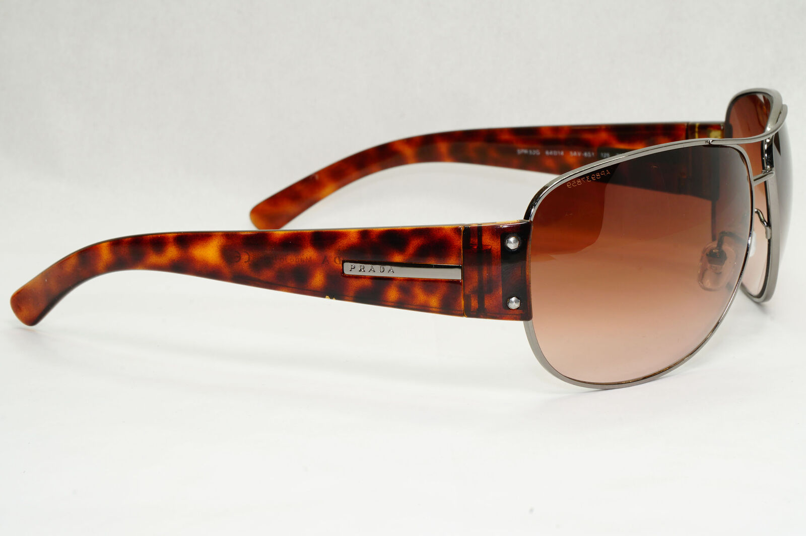 Prada Sunglasses 2006 Vintage Brown Pilot Tortoise PR52GS SPR 52G 5AV-6S1 270124