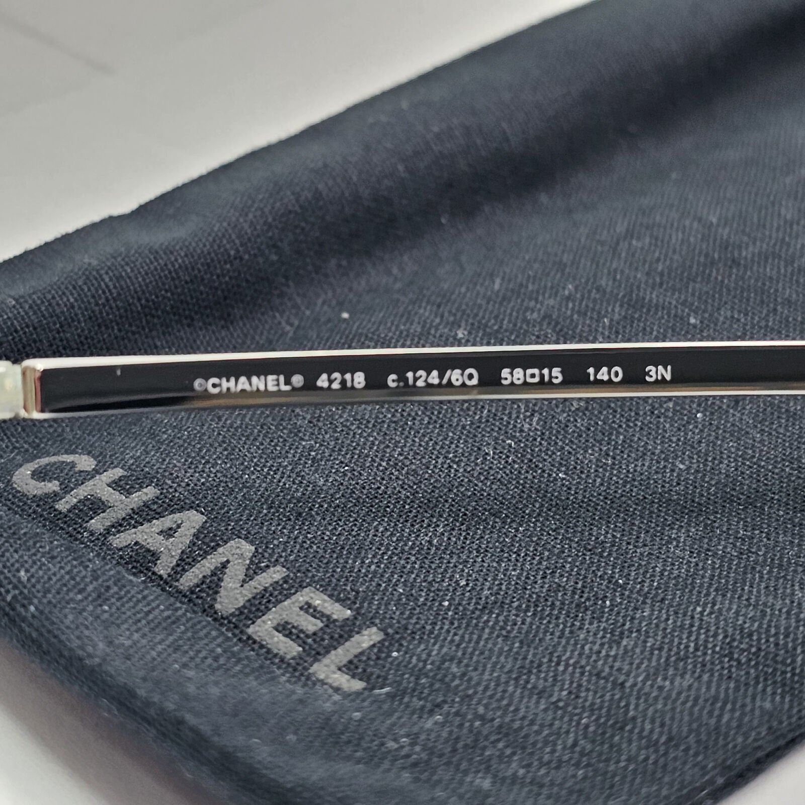 Chanel Sunglasses Mirrored Orange Yellow Silver Rimless 4218 c.124/6Q