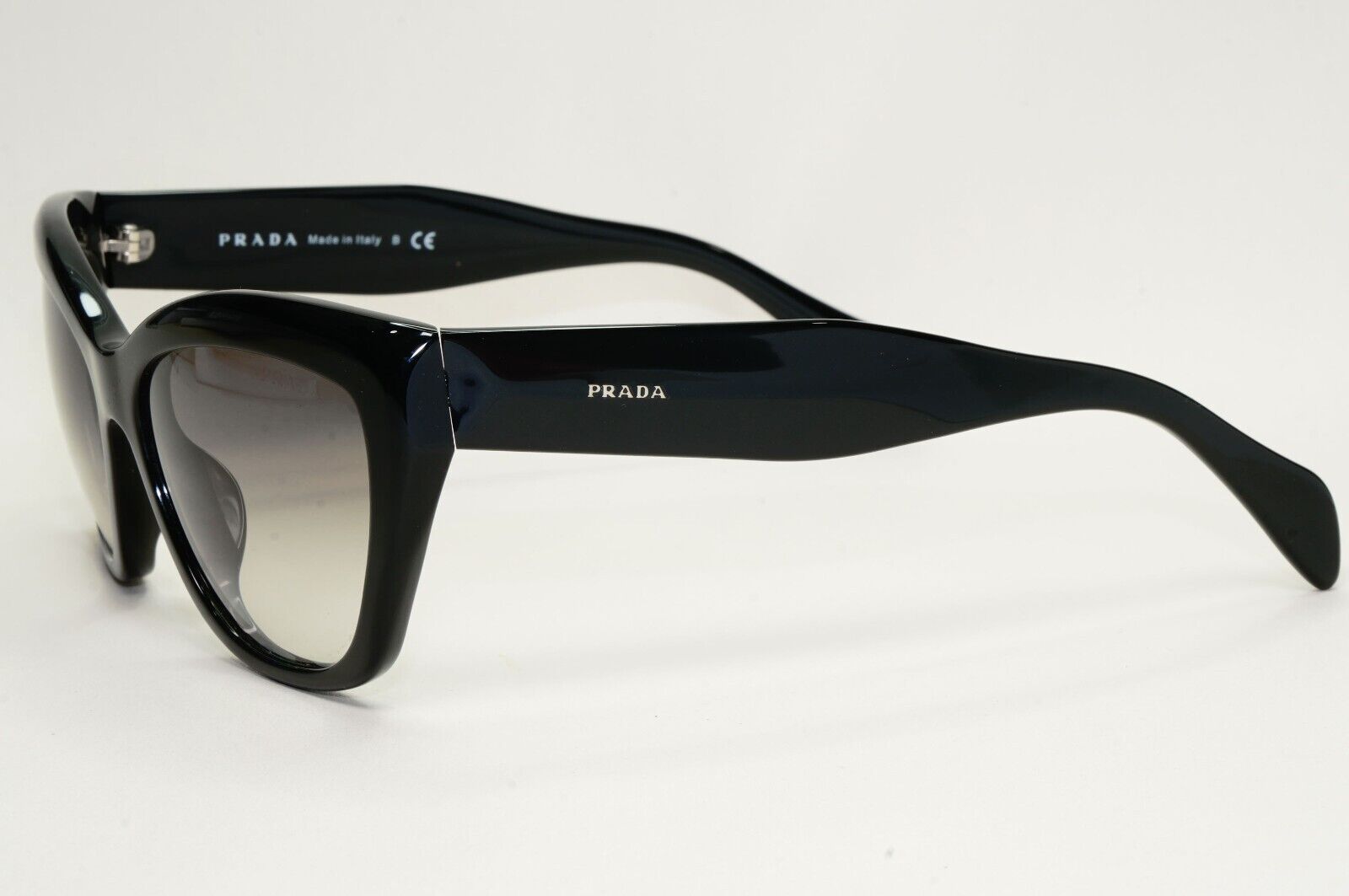 Prada Sunglasses 2012 Black Glossy Grey Gradient PR02QS-A SPR 02Q-A 1AB-0A7