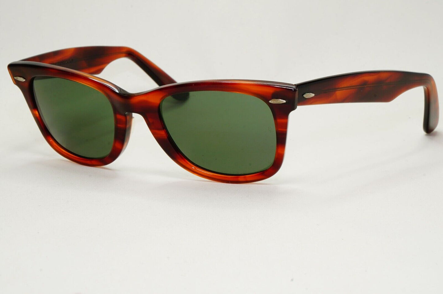 Ray-Ban Sunglasses 1992 Vintage Bausch Lomb Brown Wayfarer Tortoiseshell 021124