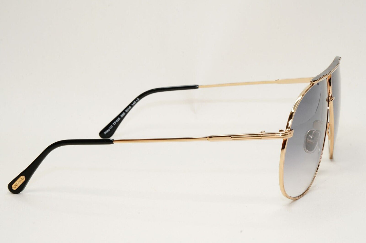 Tom Ford Sunglasses Riley-02 Gold Pilot Grey Gradient Metal FT0825 TF 825 28B