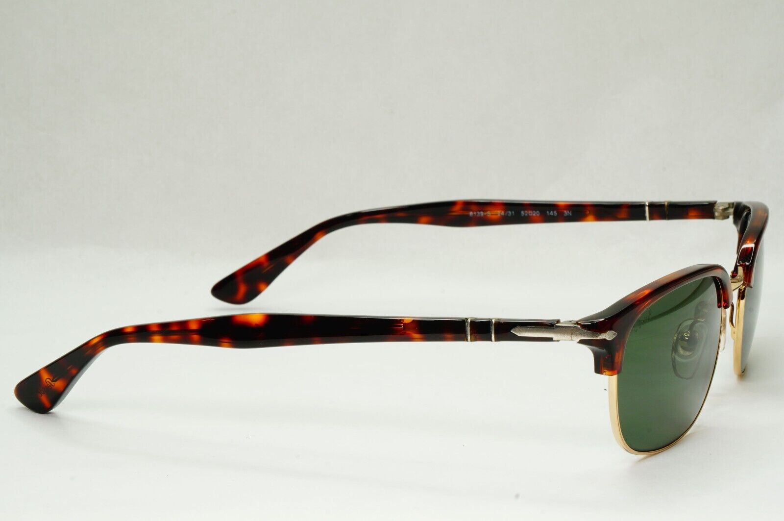 Persol Sunglasses 2015 Brown Tortoise Green Rectangle Vintage 8139-S 24/31 52mm