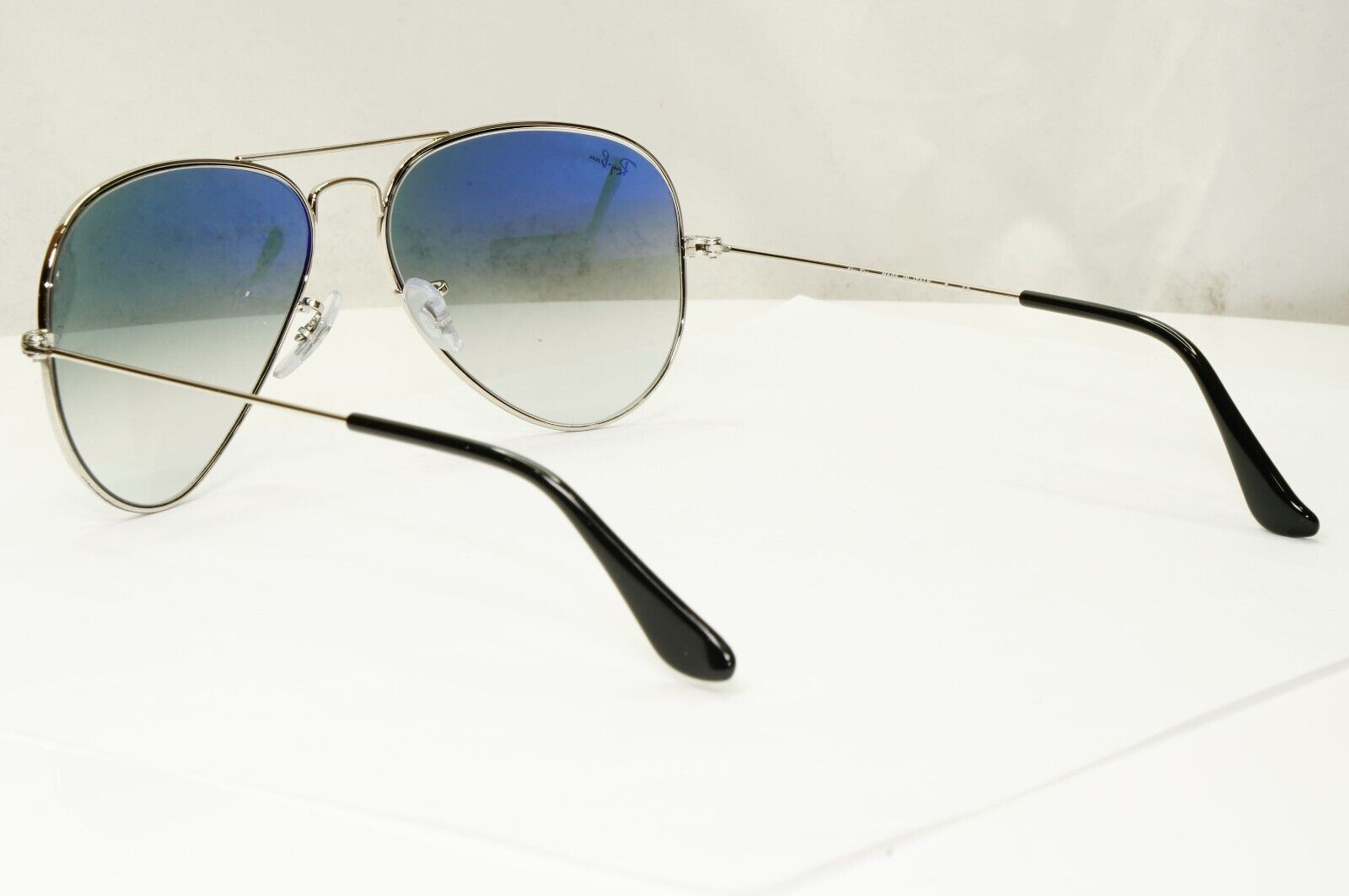 Ray-Ban Sunglasses Aviator Blue Gradient Silver Glass Lens RB 3025 003/3F 58mm