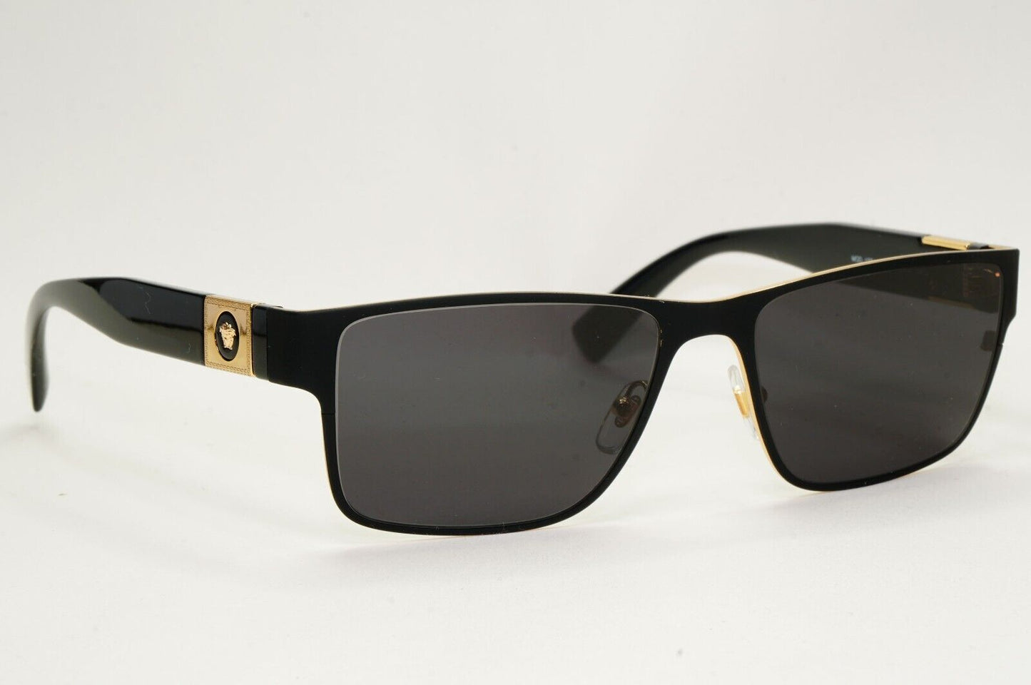 Versace Sunglasses Black Square Gold Medusa MOD VE 1274 1436 55mm