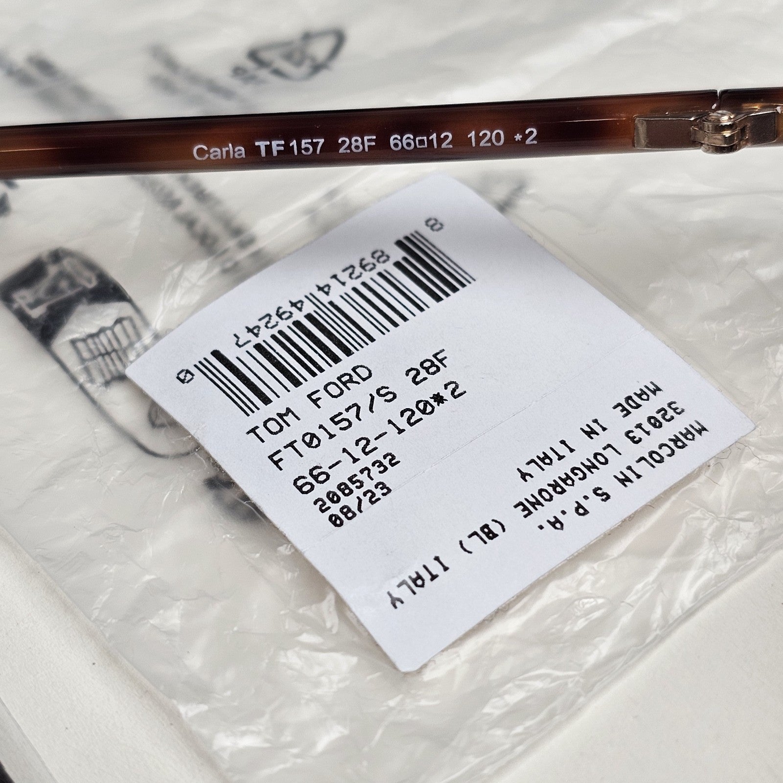 Tom Ford Sunglasses Carla Gold Tortoise Brown Gradient FT0157 TF 157 28F
