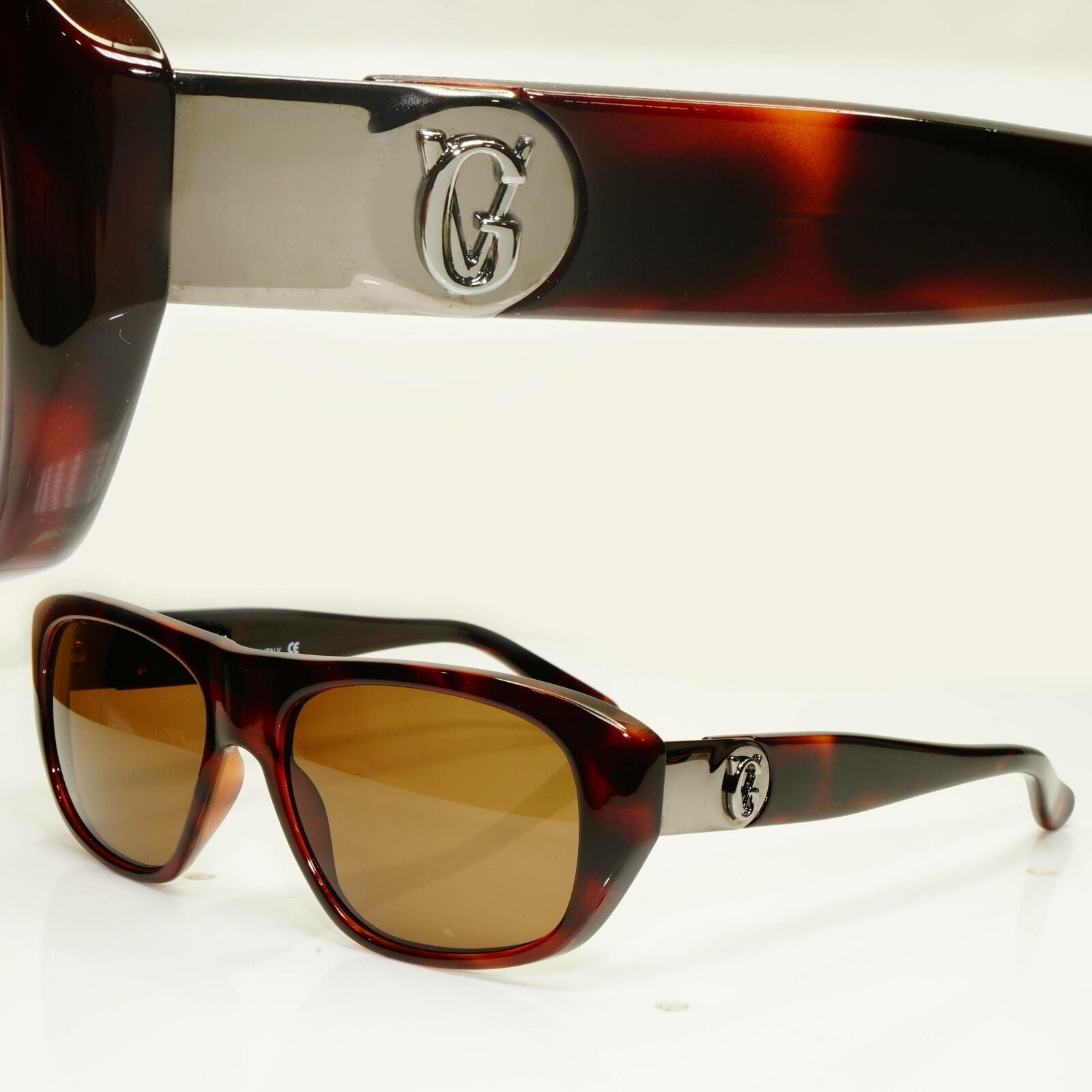 Gianni Versace 1996 Mens Vintage Brown Square Sunglasses GV MOD 464/M COL 900