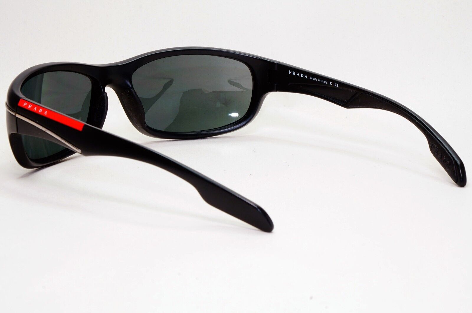 Prada Sunglasses 2011 Vintage Black Grey Wrap PS02NS SPS 02N 1BO-1A1 061024