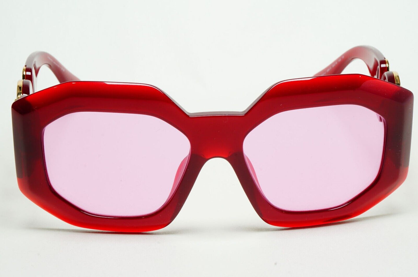 Versace Sunglasses Oversized Medusa Biggie Red Fuchsia MOD VE 4424-U 388/5