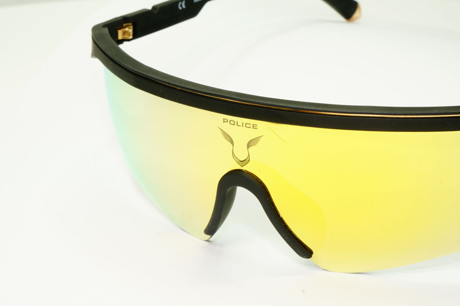 Police Lewis Hamilton F1 Sunglasses Gold Yellow Mirror Shield SPL A28 COL 6AAG