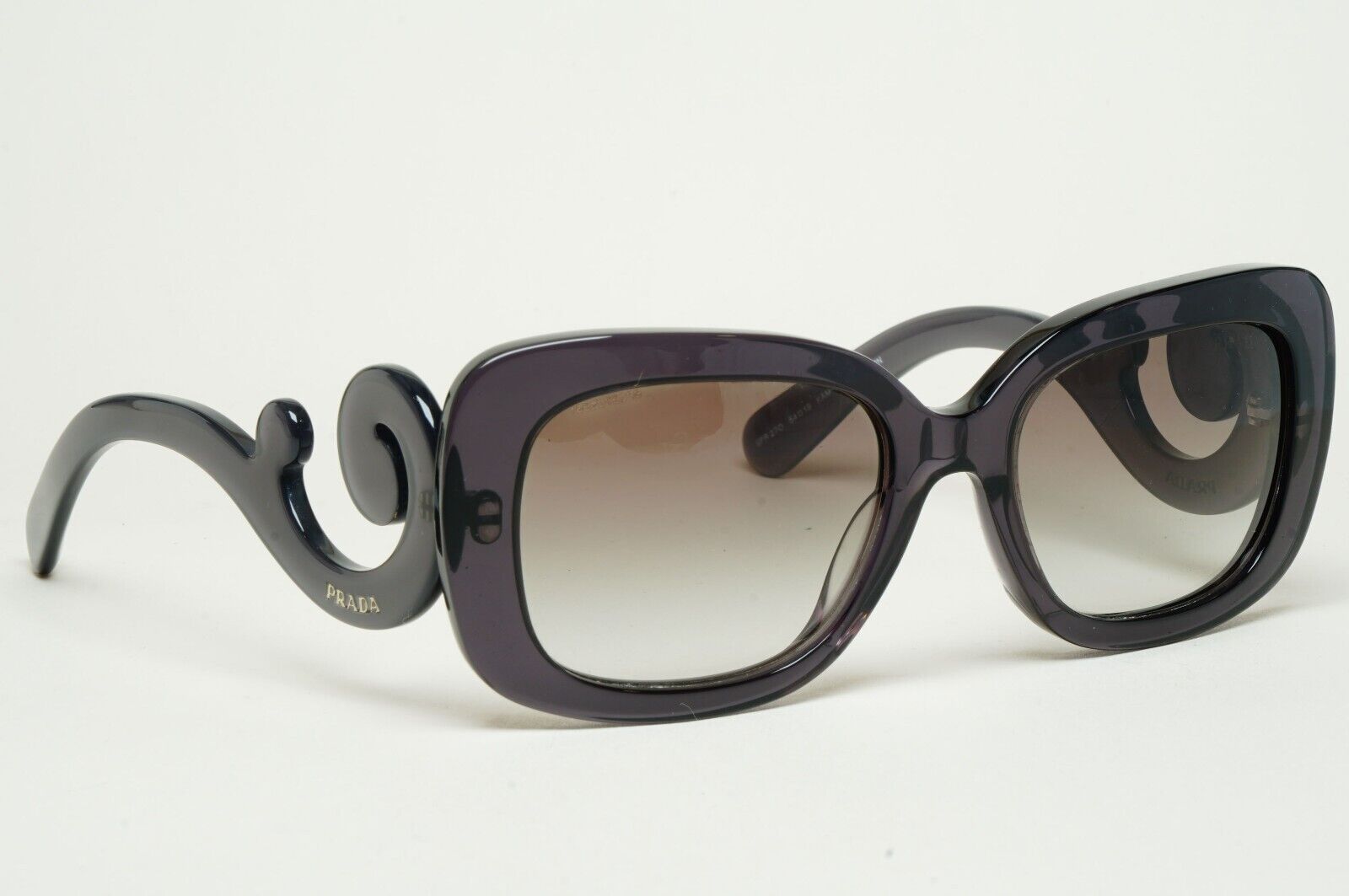 Prada Sunglasses Baroque Swirl Grey Transparent PR27OS SPR 27O KAM-0A7 250125