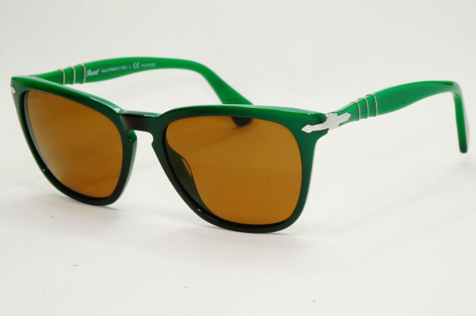 Persol Sunglasses 2012 Capri Polarized Green Brown 3024-S 959/57 52mm [a] 210924