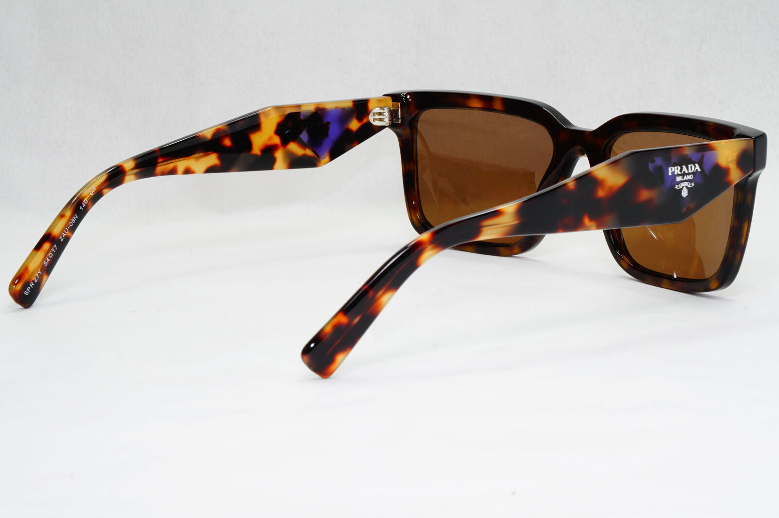 Prada Sunglasses Symbole Triangle Square Brown Tortois PR27YS SPR 27Y 2AU-08N