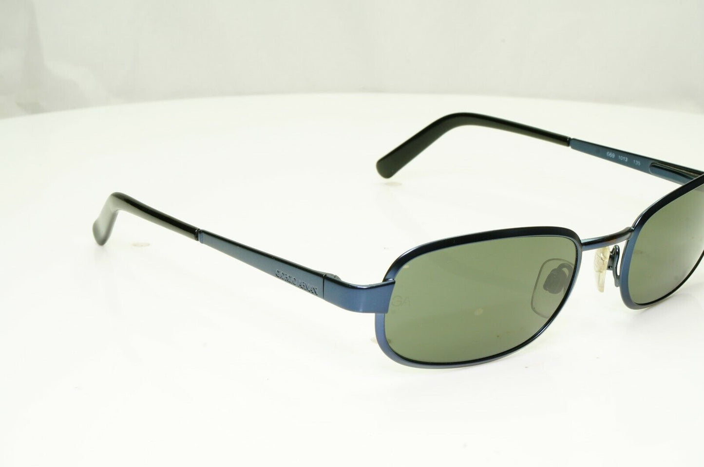 Authentic Giorgio Armani Vintage Year 1997 Sunglasses Mens Blue Metal 669 1013
