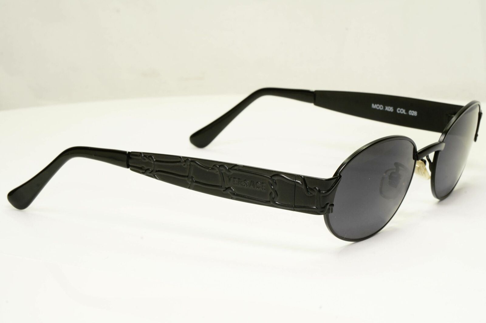 Gianni Versace Sunglasses 1996 Vintage Unisex Black Metal GV MOD X05 COL 028