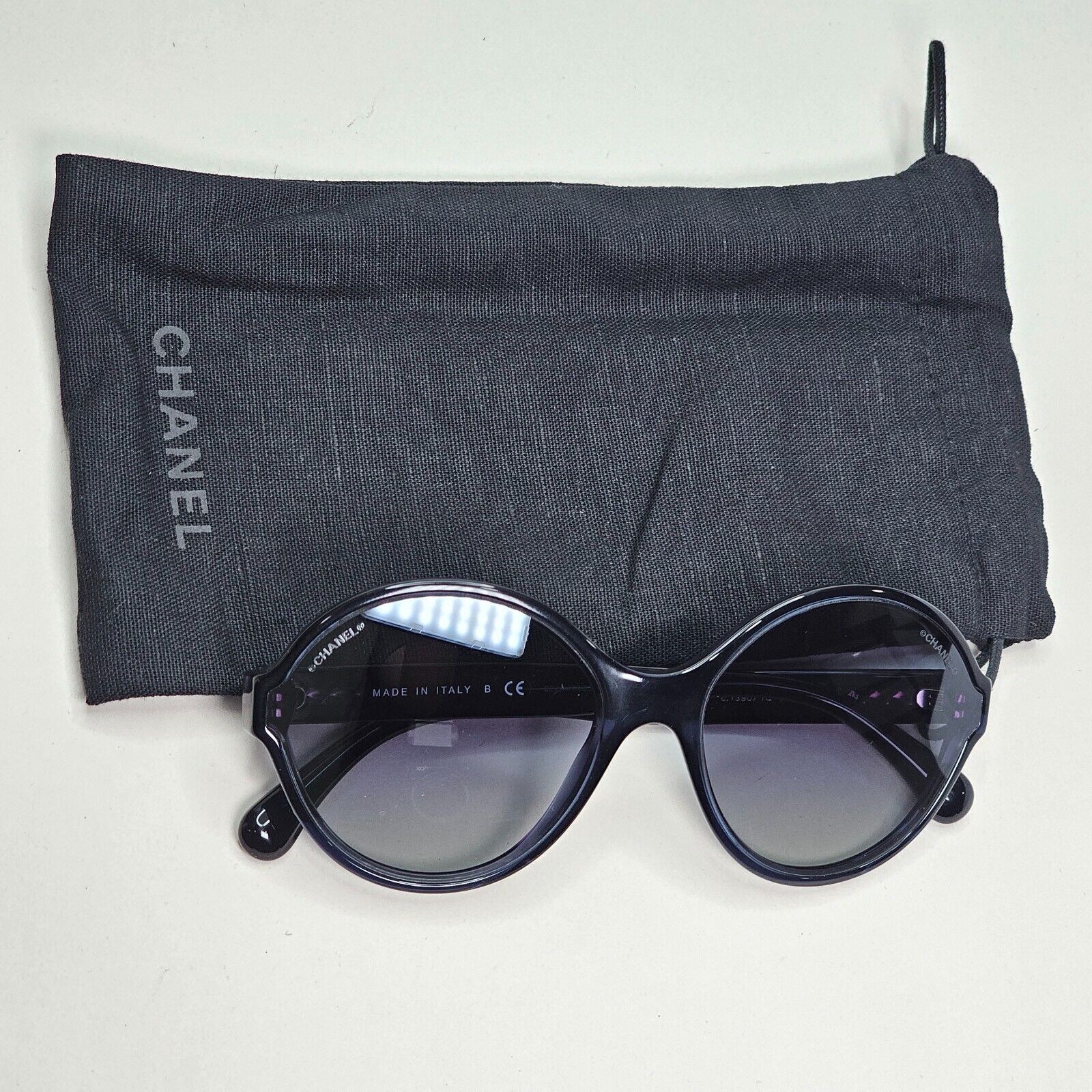 Chanel Sunglasses Dark Blue Gradient Round 5387 c.1390/1G 58mm