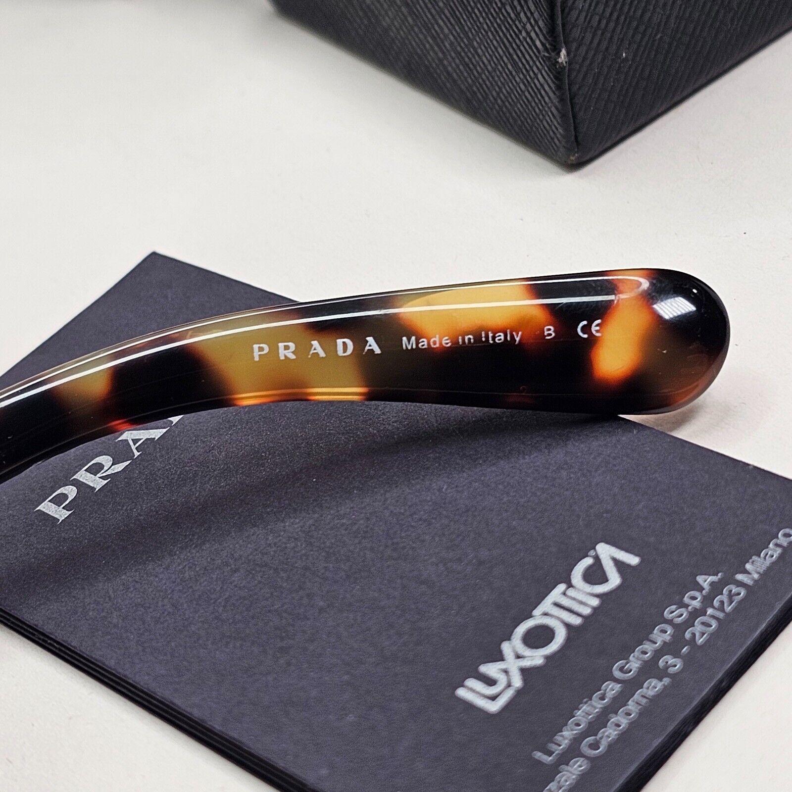 Prada Sunglasses Baroque Swirl Square Black Brown PR27OS SPR 27O NAI-0A7 081124