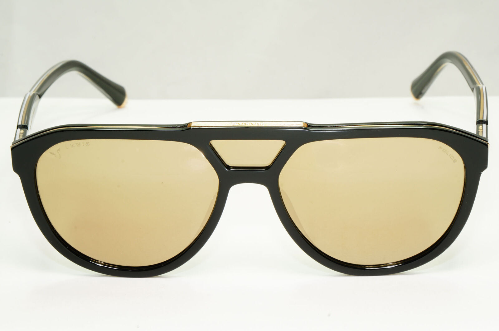 Police Lewis Hamilton F1 Sunglasses Black Gold Mirror Pilot 22 SPL C50 COL BLKG