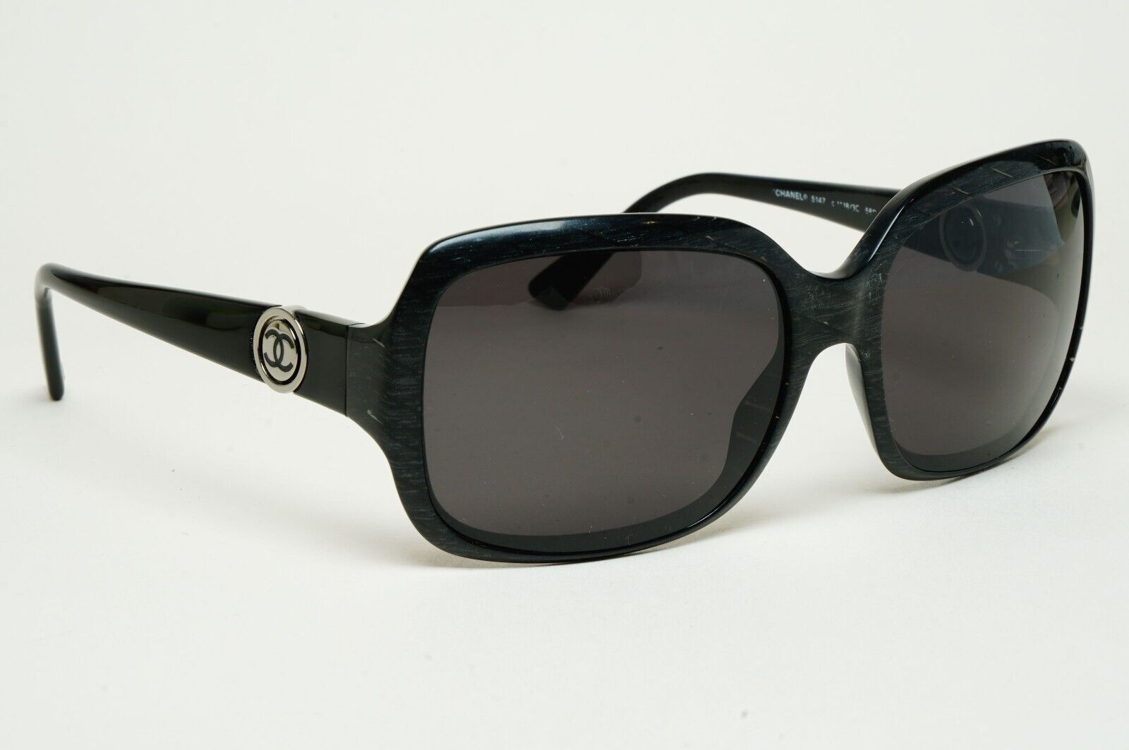 Chanel Sunglasses 2009 Vintage Black Spinning Logos 5147 c.1418/3C 250125