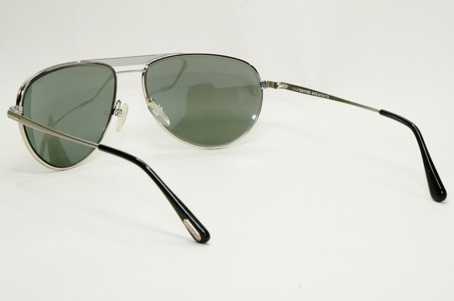 Tom Ford Sunglasses William Matte Paladium Silver Mirror Pilot FT0207 TF 207 17C