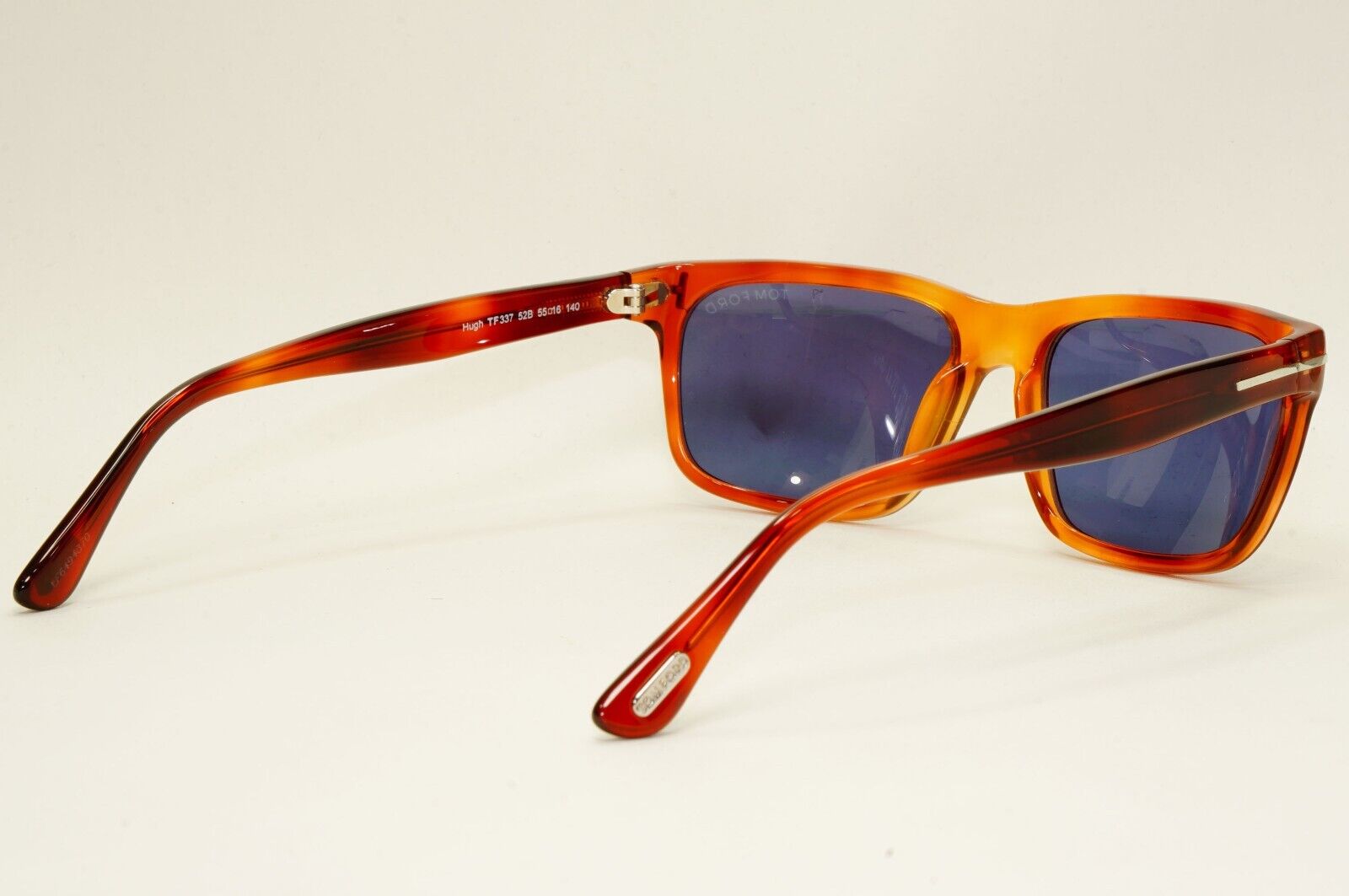 Tom Ford Sunglasses Hugh Brown Havana Square Gold FT0337 TF 337 52B 55mm