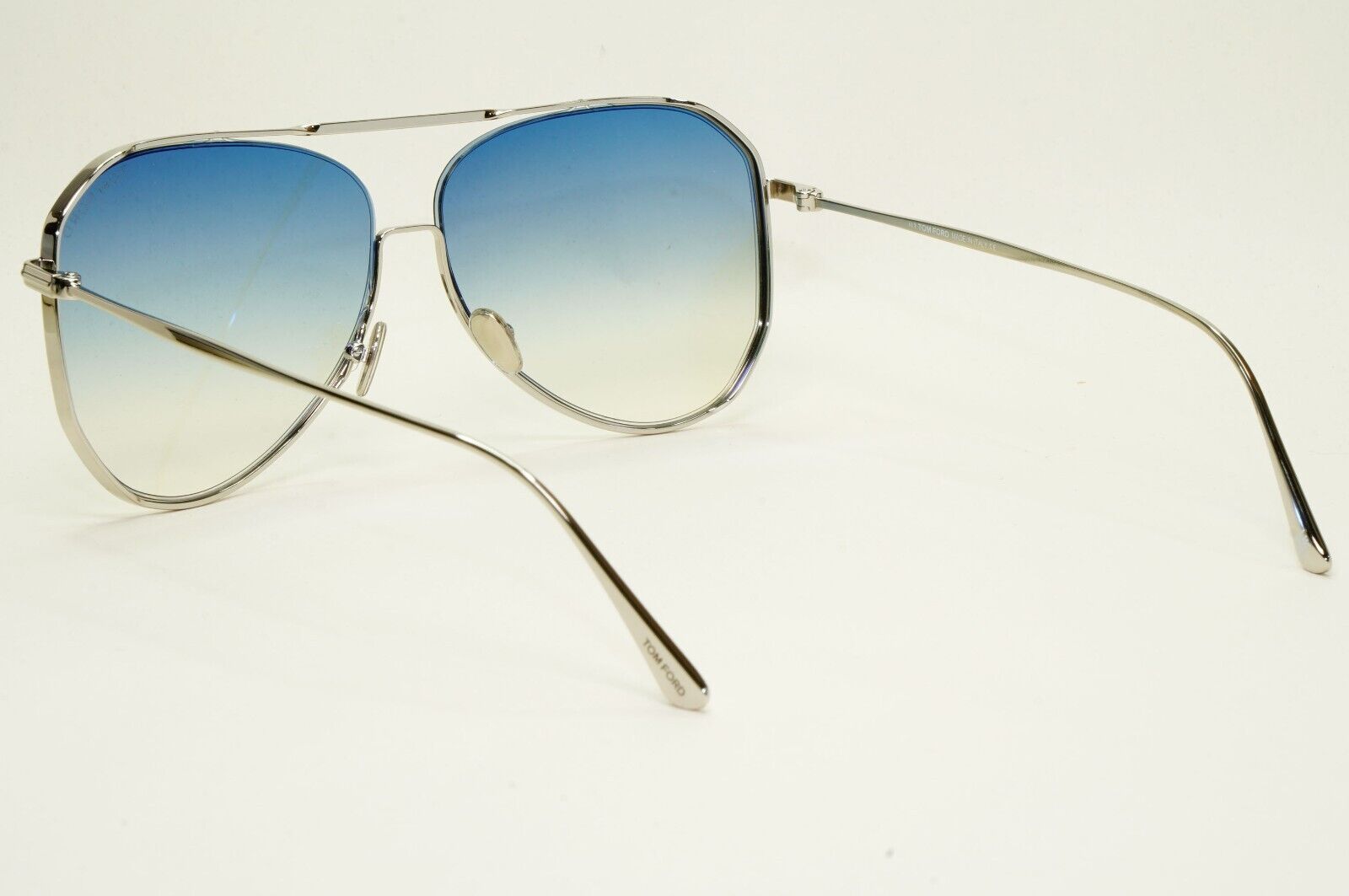 Tom Ford Sunglasses Charles-02 Silver Blue Gradient Square FT0853 TF 853 16W
