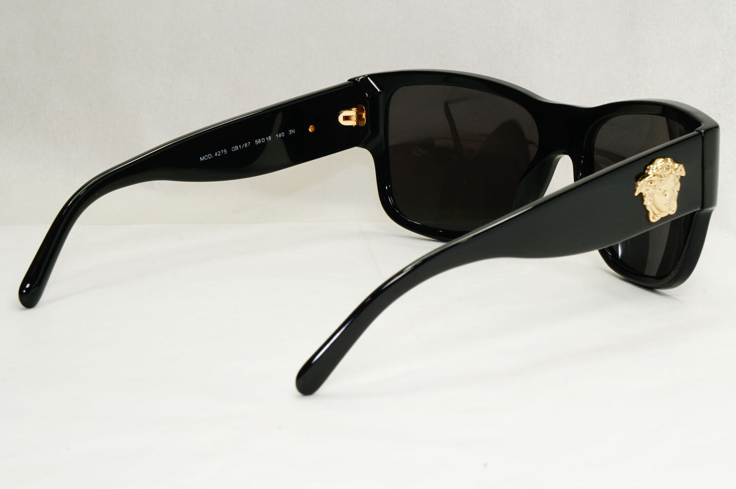Versace Sunglasses Black Gold Medusa Square MOD VE 4275 GB1/87 130224