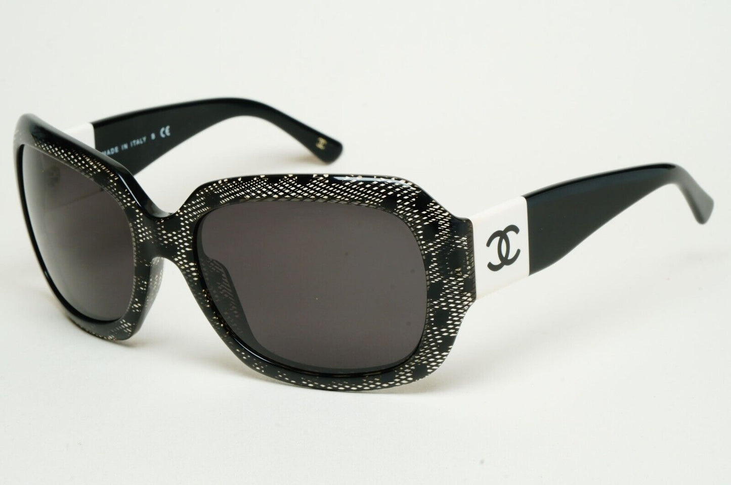 Chanel Sunglasses 2010 Vintage Black Lace Square White CC 5146 c.1125/3C 120125