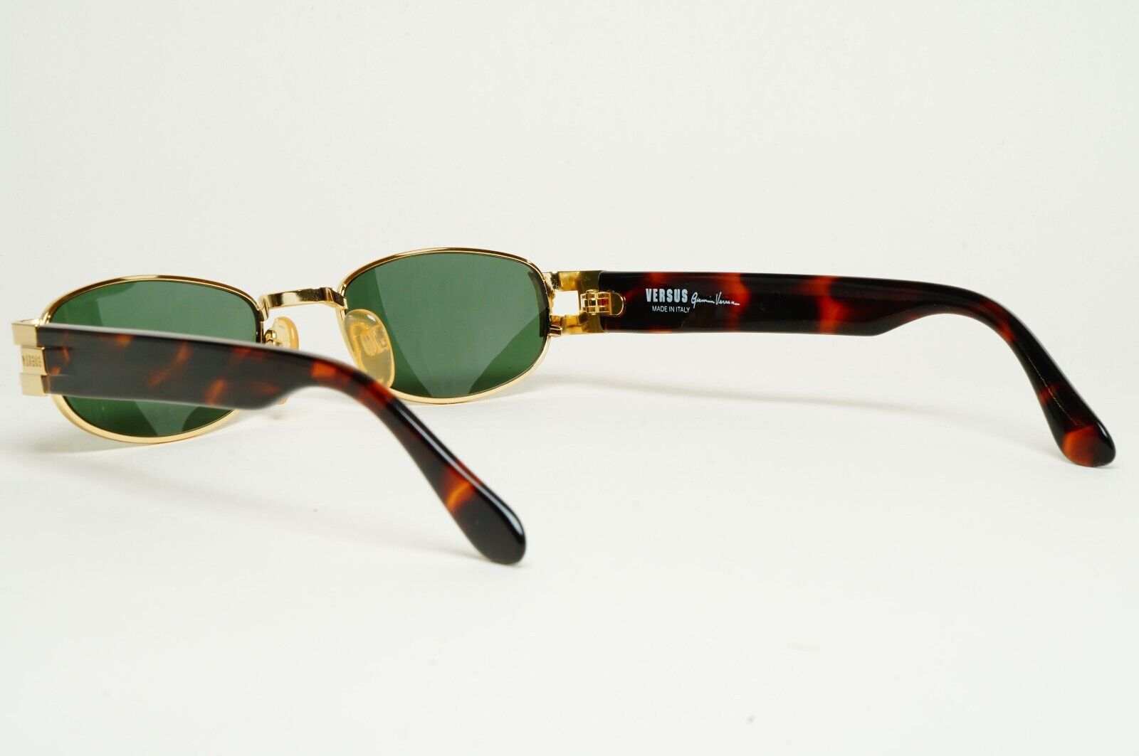 Versus Sunglasses 1996 by Gianni Versace Vintage Gold Green MOD F31 COL 030