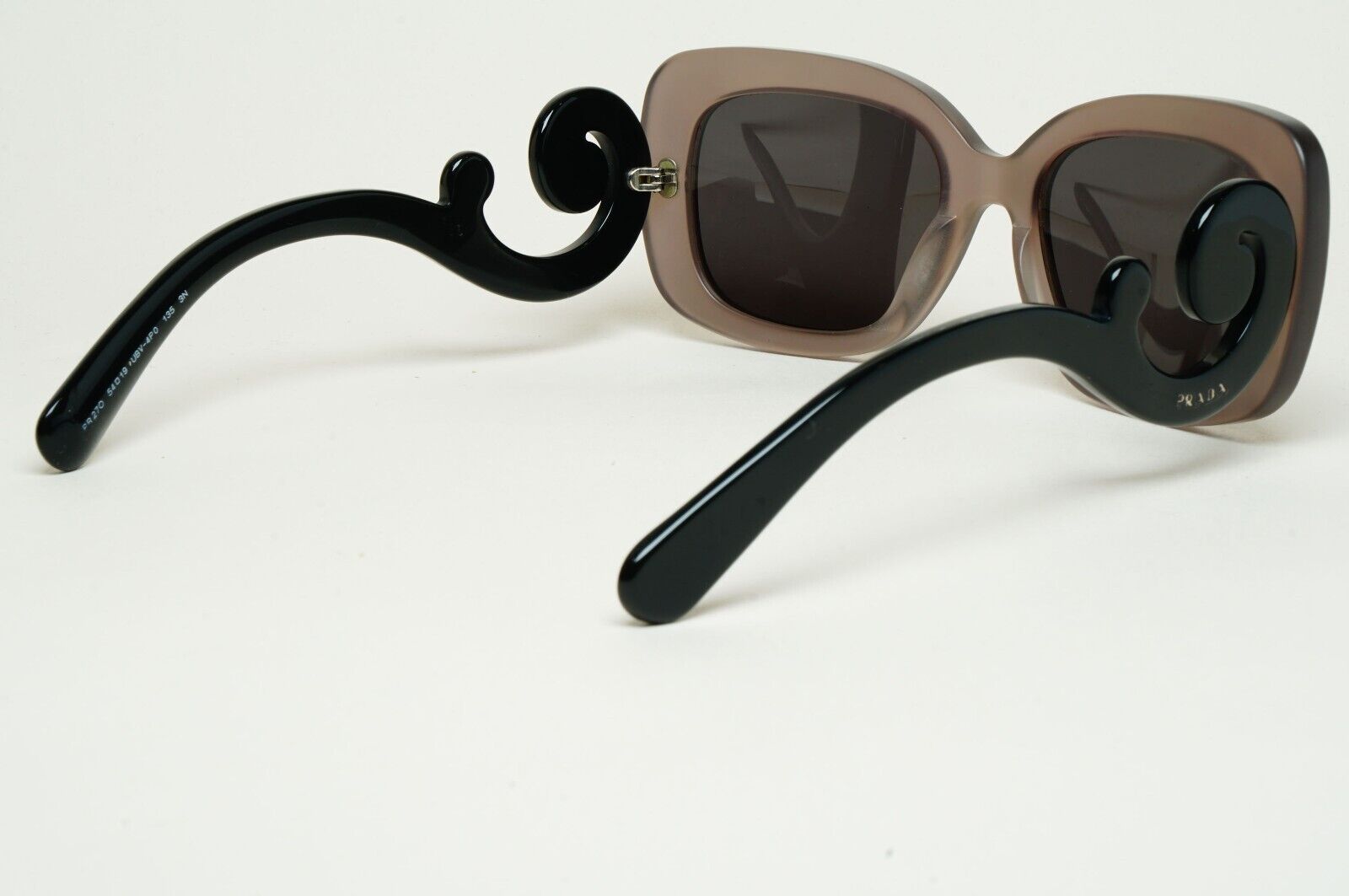 Prada Sunglasses Baroque Swirl Brown Black Square PR27OS SPR 27O UBV-4P0 250125
